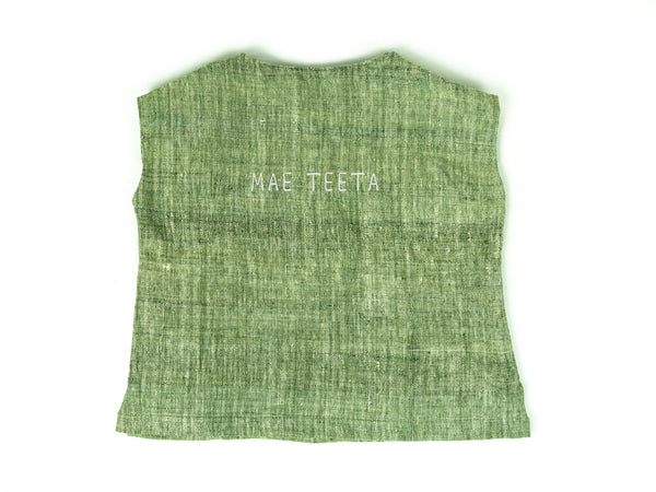 Oversize Boat neck Blouse (Mango Green)