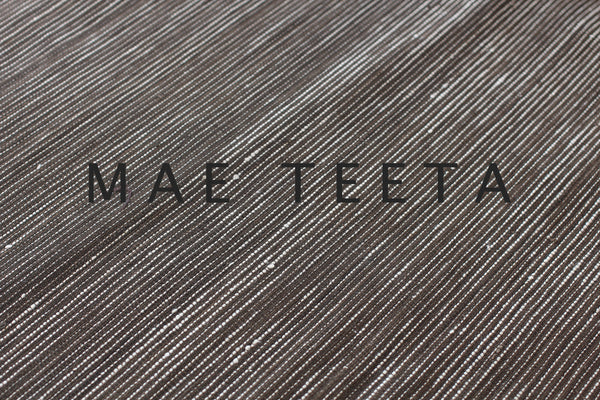 White Stripe on Ebony brown