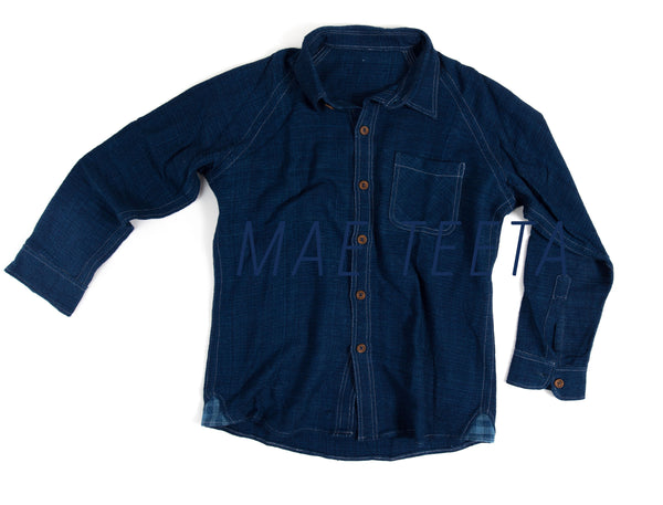 Corduroy Indigo Raglan Shirt