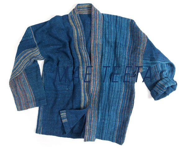 Outer Jacket with Seamless woven (Thick Hand Spun Cotton*)