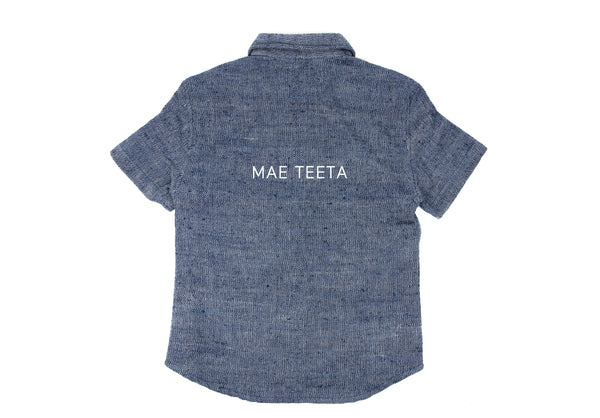 Short Sleeve Shirt (Women) denim Indigo color