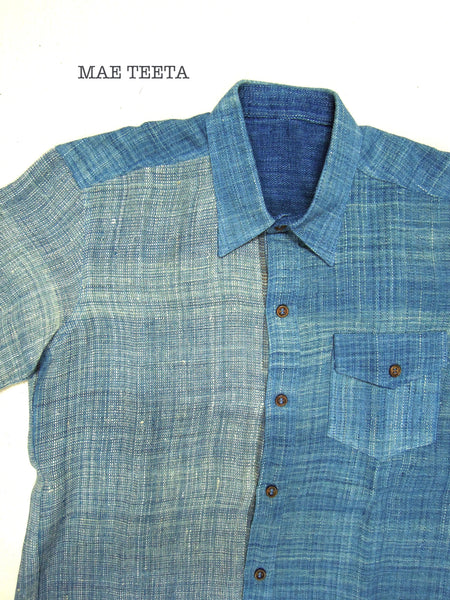 Light indigo HEMP shirt